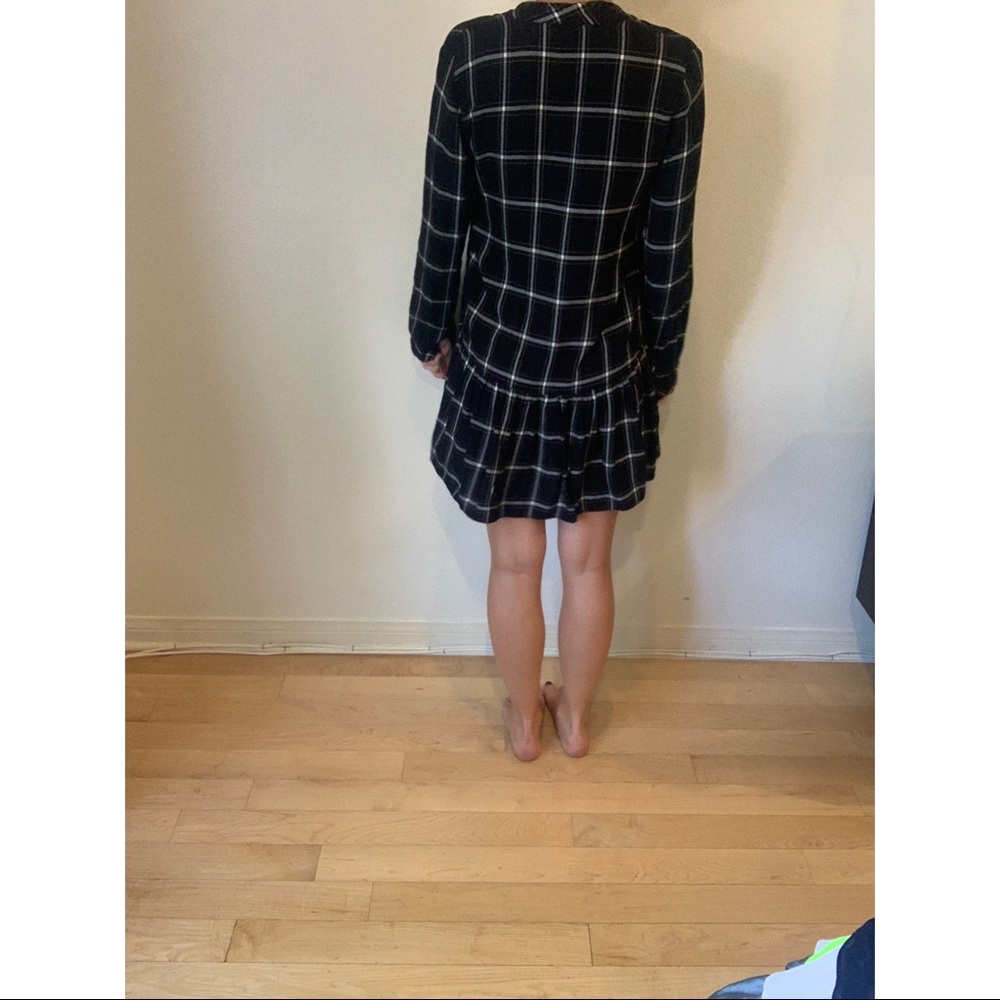 Zara check drop-waist dress - Picture 3 of 4